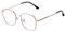 Laurinny Brillen Blaulichtfilter Brille Damen, Blaufilter Brille Herren Ohne Stärke Entspiegelt Retro Brille Hexagon Blue Light Blocking Glasses Gaming Bildschirmbrille(Silber Gold)
