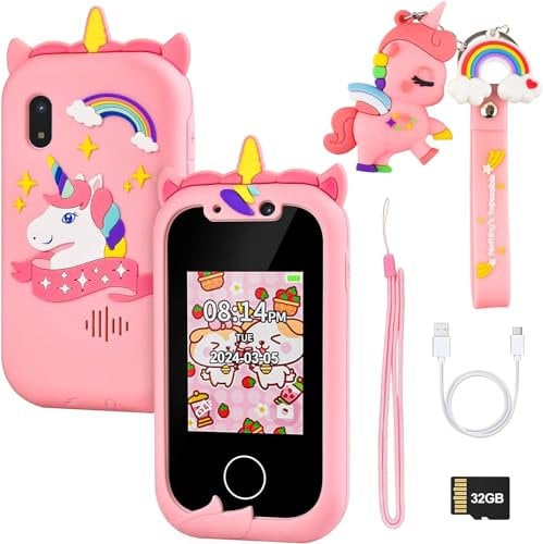 Telephone Enfant Téléphone Portable Ans Téléphones Fixes et Portables pour Enfants 2 3 6 8 10 11 Ans Smartphone Portable Enfant 2 3 4 5 6 7 8 9 10 11 12 Ans Kids Phone Jouet Set Smartphone Enfant