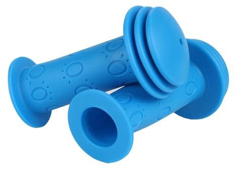 Fahrradgriffe Kinder, lenkergriffe Fahrrad Kinder 22mm mit Höchster Sicherheit Prallschutz, rutschfest Weicher Gummi Kinderfahrrad Zubehör lang für Roller,Kinderfahrrad,Kinder Laufrad (Blau)