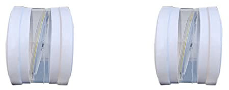rieder Lot de 2 clapets anti-retour pour hottes aspirantes de cuisine pour tuyaux de 150/160/180 mm avec double face anti-odeurs de ventilation B