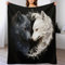 PAZZK Premium Tagesdecke | Bettüberwurf Wohndecke Weiche Flannel Wolf Decke Sofadecke Mit 3D Muster Vier Jahreszeiten Wohndecke Für Bett/Couch（150×200cm）
