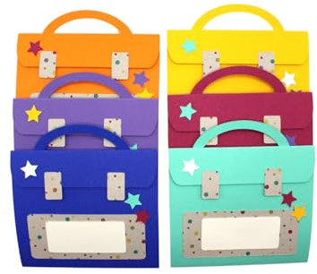 Always Amazing Einladungskarten Rucksack 6er Bastelset Einschulung