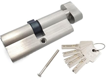 Cilindro Serratura Varie dimensioni del cilindro di serratura della porta nucleo, 5Keys, altezza 32mm, un lato aperto, porta di sicurezza porta interna Serratura Cilindro(Length 120mm)
