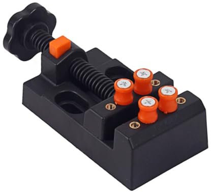 KITANDOVE Mini-tischschraubstock Für Schmuck Uhr Und Hobby Walnuss Kompakt Schnell Öffnend Verstellbare Backenbankklemme