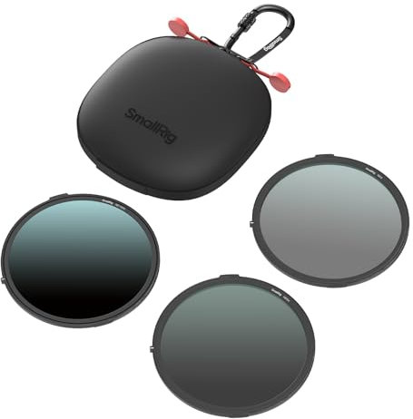 SMALLRIG Neutraldichte-Magnetfilter-Kit (3 Stück), ND8-, ND64- und ND1000-Filter, beidseitige 16-Schichten-Beschichtung, nur für Mattebox mit Verstellbarer Klemme 4409/4411 / 4412/4415-4799