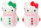 Silver Buffalo Hello Kitty Holiday Kitty Snowman Ceramic Salt and Pepper Shaker