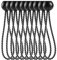 Qulamrdk Planenspanner Mit Kugel Ball Bungee Cord Spanngummi Kurz Schwarz Zeltspanner für Planen Zelt Banner Geeignet für Camping Mit Plane und Markise(E,20)