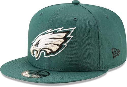 New Era NFL 9FIFTY Team-Farbe, verstellbare Snapback-Mütze, Einheitsgröße, Philadelphia Eagles - Grün, Einheitsgr��e