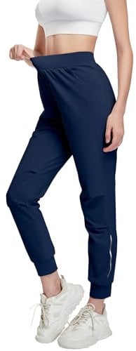 HIBETY Damen Elastische Bequeme Golfhose, Leichte Sonnenschutz Schnell trocknende Athletische Work Lounge Reisehose Navy-3XL