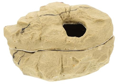 HAPINARY Terrarium Reptilienhöhle Versteck Für Einsiedlerkrebse Spinnen Eidechsen Tropischer Wüste Design Natürliche Umgebung Zum Krabbeln Und Verstecken