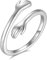 Umarmungsring in 925 Sterling Silber und Gold Verstellbar | Umarmung Ring mit Umarmende Hände als Geschenk für Sie, Freundin, Freund, Muttertag und zur Verlobung (Silber, 58)
