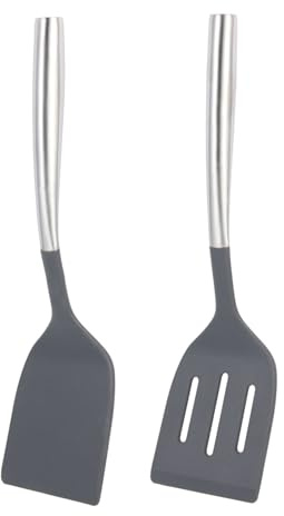 IMIKEYA 2pcs Silicone Non-Stick Frying Shovel Handle for Kitchen Cooking Home Essentials