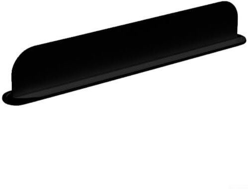 Kitchen Sink Splash Guard Silicone Backsplash Barrier Dishwashing Water Deflector Countertop Protector Easy Install 49X5x8.5cm(black)