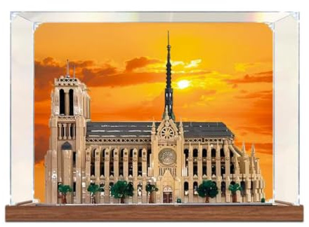 Acryl Vitrine für Lego 21061 Notre Dame de Paris Bauset - Staubdichte Schaukasten & Vitrine, Schaukasten Kompatibel mit Lego 21061 - Nur Vitrine