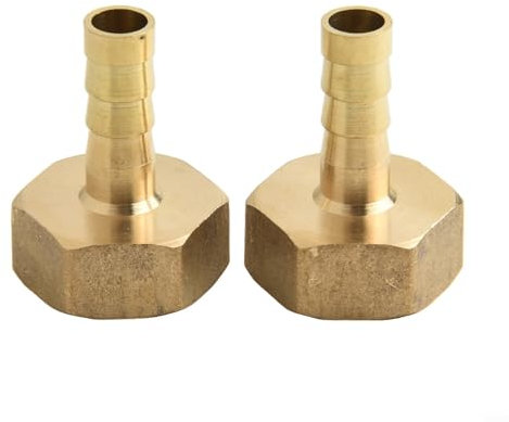 Raccordo per tubo flessibile in ottone con filettatura femmina BSP da 30,5 cm, per usi (8 mm)