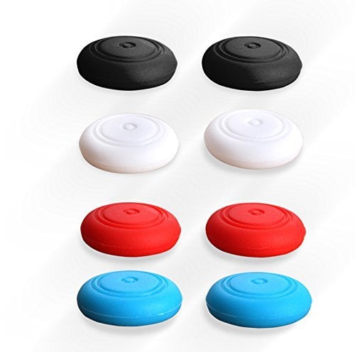 4 Paare Silikon Thumb Grip Stick Kappen Analog Joystick Abdeckung für Nintendo Switch NS Controller Joy-Con ThumbStick