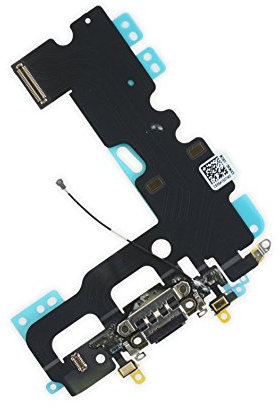 821-00270-08 Charging Connector and Dual Microphone Dock Cover for Apple iPhone 7 Black