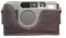 Handgefertigt aus echtem echtem Leder halb Kamera Tasche Tasche für Contax T2 Dunkelbraun