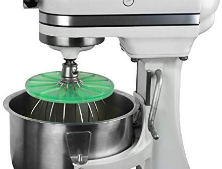 Whisk Wiper® PRO for Bowl-Lift Stand Mixers - Mix Without The Mess - The Ultimate Stand Mixer Accessory - Compatible with KitchenAid Bowl-Lift Stand Mixers Using a 6-Wire Whisk (Color: Aquamarine)