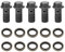 Hohlschraube, Fydun 5 Stücke Motorrad Hohlschrauben & Unterlegscheiben für Bremssattel Hauptbremszylinder M10 x1,25/M10 * 1,0mm(M10×1.25mm)