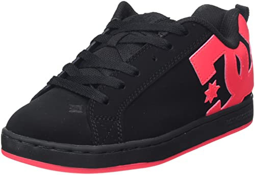 DC Shoes Court Graffik W, Zapatillas Mujer, Black/Hot Pink, 40 EU