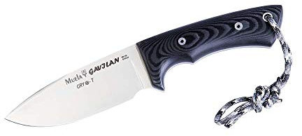 Muela Cuchillo Gavilan-M Cachas Micarta Negra Funda de Piel + Tarjeta Multiusos de Regalo