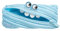 ZIPIT Gorge etui jungen - mäppchen für bis zu 30 Stifte, Maschinenwaschbar - hergestellt aus einem einzelnen langen Reißverschluss! (Hellblau)