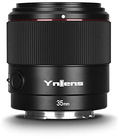 YONGNUO YN35mm F2S DF DSM Auto Focus Wide Angle Prime Lens for Sony, F2 Large Aperture Full Frame APS-C for Sony E Mount Camera Black