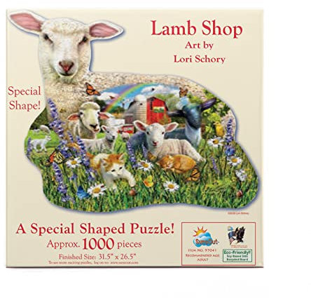 SUNSOUT INC Lamb Shop Puzzle, 1000 Teile, von Künstler: Lori Schory