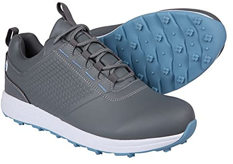 Ram Golf Accubar Ladies Golf Shoes, Grey/Blue, Size 8
