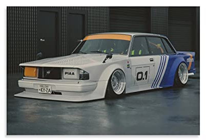 Auto-Poster Volvo 240, dekoratives Gemälde auf Leinwand, Wandkunst, Wohnzimmer, Schlafzimmer, Gemälde, 30 x 45 cm