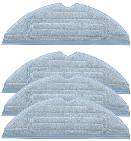 WANGCL 4 Pack Vacuum Replacement Mop Pads for Ro-borock S7 S7+ T7S T7S Plus Accessories Reusable Wet Microfiber Soft Pad