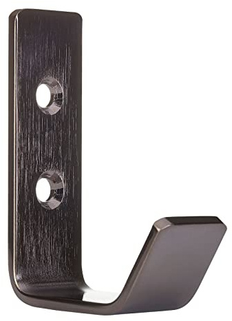 SOTECH Kleiderhaken Loxten 60 x 20 x 45 mm anthrazit echt Edelstahl | Garderobenhaken Wandhaken mit 3 mm Materialstärke Jackenhaken mit abgerundeten Kanten