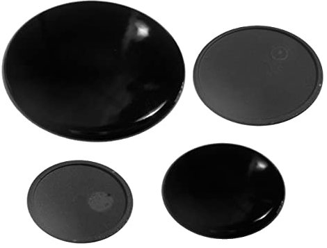 Kit anello e spartifiamma 1 gigante 1 grande 1 medio 1 piccolo adattabile per piano cottura cucina a gas marca Smeg WestinghousE (Kit 1 Gigante 2 Medi 1 Piccolo, Piattello)