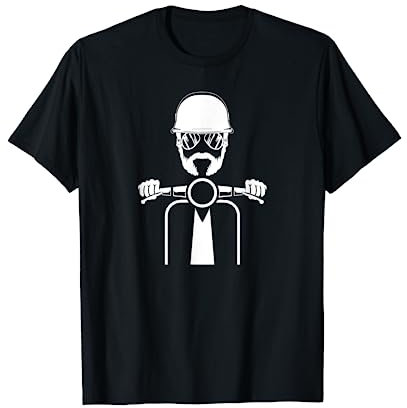 Motorroller Brille Moped - Rollerfahrer Scooter Mofa Roller T-Shirt