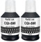 Molabel Kompatible Tintenpatronen–2er-Pack GI-490/GI-590BK (2X Schwarz)–Ersatz für Canon PIXMA G4511,G3501,G2501,G1501,G1400,G1500,G2500,G3500,G4500