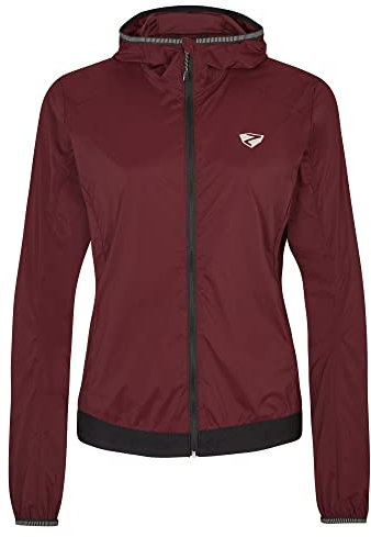 Ziener Damen NORIA Windjacke - Fahrrad|Mountainbike|Outdoor - winddicht,atmungsaktiv,wasserabweisend, velvet red, 44