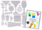 BETESSIN Stanzform Gläser Stanzschalone Kartenherstellung Sommer Stanzschablonen Mini Weinglas Becher Tasse Flaschen Stanzen Geburtstag Karten Scrapbooking für DIY Album Einladungskarten
