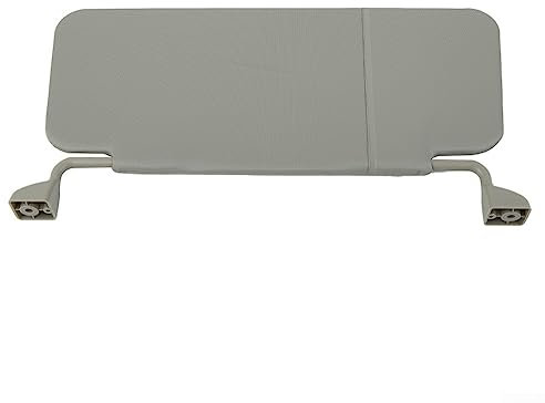DAZZLEEX Visera solar universal para coche, visera solar interior, ABS gris, visera solar ajustable para vehículos de ingeniería