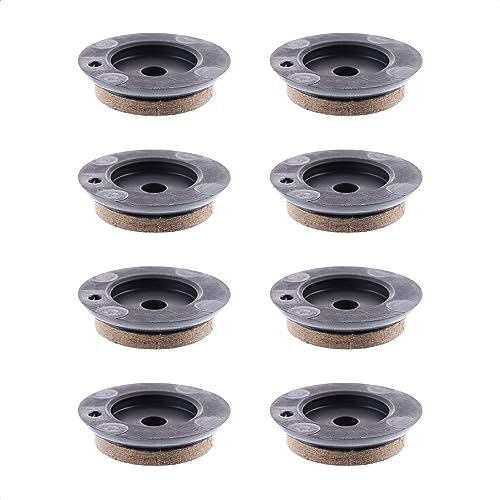 Wagner QuickClick® Filzgleiter Möbelgleiter Stuhlgleiter - 8er-Set Ersatzgleiter austauschbar ersetzbar - Spezialfaser SYNO Silencer/Slim Ø 25 mm - für Basis Ø 14/17 mm - Made in DE - 15784900