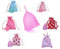 Sensitive Re-Usable Menstrual Cup, Super Soft Silicone, Carry Bag, No Leak Period Cup, Sanitary Cup, Small Medium Large Moon Diva Cup, Tampon Pad Alternative (Large, Three)