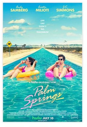 EMIGOS Palm Springs Filmposter auf Leinwand, Poster, Wandkunst, Dekor, Bild, Gemälde für Wohnzimmer, Schlafzimmer, Dekoration, ungerahmt, 30 x 45 cm