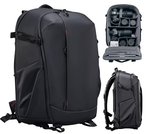 ULANZI Camera Backpack Professional Bag, Black, 22L US, City Travel Bag