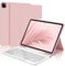 WAVATA Funda Teclado para iPad Air 13 2024 (M2)-Teclado para IPad Pro 12.9, Desmontaje Teclado Bluetooth Magnético con Portalápices - Español Teclado para IPad Pro 12.9(3rd/4th/5th/6th Gen) - Oro Rosa