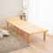 EMOOR Futonbett OSMOS Tagesbett 65 x 185 cm für Japanische Futon-Matratze, Höhenverstellbar (5/18/31cm), Natur-Braun, Tatami Natürlich Kiefern Holzmöbel Japanischer Stil Massives Holzbett Palettenbett