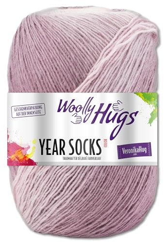 Frida's Wollhaus Woolly Hugs 100 g Year Socks Sockenwolle Sockengarn Farbverlauf 17 Farben (01 | Januar)