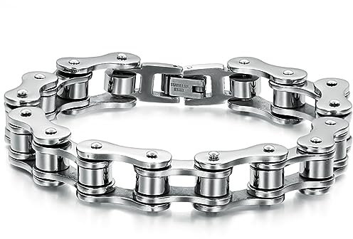 BISONBLUE Armbänder Armband Armreif Herren Damen Punk Armband Männer Biker Fahrrad Motorrad Kette Männer Armbänder Geschenke