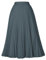 Damen Rock Elegant A-Linie Dehnbar Faltenrock Midi-Rock Plisseerock Weihnachtsrock Damen XL cl2473-30/Dunkelgrau