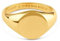CUFF Copenhagen Ellery Siegelring Gold aus Premium 925 Sterling Silber mit 18 karat Vergoldung für Herren und Damen (60)