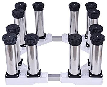 Hauteur de la base réglable multifonctionnelle 14-17 cm Base de l'appareil pour machine à laver Cuisinières étanches à l'humidité Plateaux de sol pour sèche-linge Longueur/largeur 40-65 cm Support p